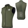 ROCKBROS Road to Sky Gilet Ciclismo Uomo, Gilet Antivento Bici Sportivo Caldo, Smanicato Invernale, Adatto per Corsa, Escursione, Alpinismo, Motociclismo, Primavera, Autunno, Verde Militare,M