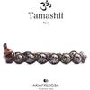 Tamashii Bracciale Tibetano Pietra Giada Nera Incisa Tamashii 1 giro BHS900-145
