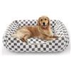 FURTIME Cuccia Cane Interno, Cuccia Cane Antiscivolo, Letto per Cani in Peluche Confortevole, Anti-Ansia, Lavabile, Adatto per Grandi Labrador Retriever e Pastori Tedeschi, 89×63×23 cm