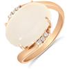 ALFIERI & ST. JOHN Anello gemma con moonstone cabochon e diamanti