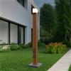 Paletto da Giardino Rettangolare Doppia Presa Corrente 1m G9 - Corten