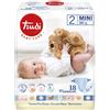PERFETTI - FISSAN - SILC SPA Trudi Pannolini Bambini Mini 3/6 Kg Offerta 4 Confezioni da 18 Pz (4x18)