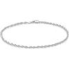 Tuscany Silver Bracciale da donna in argento sterling con catena herringbone twist da 2.4 mm 19cm/7.5