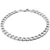 STERLL Bracciale Maschile In Argento 925 Massiccio Con Chiusura A Moschettone