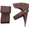 Buachois Fodero per Ascia, Fodero per Accetta, Copertura per Accetta, Copertura Protettiva per Testa E Manico Portatile Leggera in Pelle PU per Accessori da Lavoro All'aperto in Campeggio Marrone