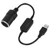 DEWIN Convertitore a Presa Accendisigari per Auto da 5V USB Maschio a 12V Femmina,Adattatore Accendisigari USB Per DVR Dash Camera GPS