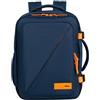 American Tourister Take2Cabin - Borsa da cabina easyJet 36 x 20 x 45 cm, 38 L, 0,70 kg, bagaglio a mano, zaino aereo M sottosella, blu/arancione (blu scuro/arancione radioso)