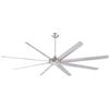 Westinghouse Ventilatore da soffitto per interni in nichel spazzolato da 254 cm Westinghouse Lighting Widespan con telecomando e motore DC