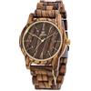 RORIOS Orologio Legno da Uomo Orologio da Polso Orologio Analogico Al Quarzo Moda Orologio di Peso Leggero Naturale Orologio di Legno