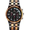 RORIOS Moda Orologio Legno ecologico orologio Naturale Orologio Analogico Al Quarzo Orologio Cronografo con Dat Men Watch