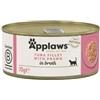 APPLAWS Filetto di tonno con gamberi in brodo in scatola 70g