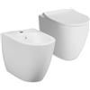 Vitra Sanitari Vitra filo muro di colore bianco opaco e scarico rimless