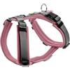 HUNTER Imbracatura per cani Maldon UP, colore rosa antico/grigio, morbida imbottitura e confortevole, altamente riflettente grazie alla Scotchlite 3M, regolabile in 4 posizioni, con manico imbottito