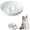 2 Ciotole Antivomito Per Gatti - Ciotole Inclinate Per Cibo E Acqua, Antiscivolo E Facili Da Pulire