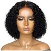Mrisata Parrucche Bob Parrucche Capelli Veri 180% Densità Taglio Medio Corto Ricci Lace Closure Parrucche Capelli Veri Corti Ricci Taglio Medio Corto Parrucche di Capelli Umani Per le
