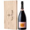 Zeus Party Champagne Veuve Clicquot Brut Rosé Jeroboam 3 Litri 12.5% in cassa di legno personalizzabile.