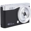 Yunseity Fotocamera Digitale, Fotocamera DV JPG.AVI con Luce di Riempimento per Viaggi di Vlogging (BLACK)