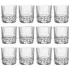 Bormioli Rocco 12 Pezzi dell'America Anni '20 Whisky Glasses Set - Vintage Art Deco Scotch Whisky Bicchieri - 380ml