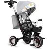 Momi Triciclo Bambini Evolutivo 5 in 1 9M fino a 5 Anni Light Grey Invidia Love