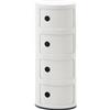 Kartell - Portaoggetti Componibili - Bianco - ABS - Designer Anna Castelli Ferrieri