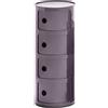 Kartell - Portaoggetti Componibili - Viola - ABS - Designer Anna Castelli Ferrieri