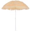 Outsunny Ombrellone portatile da giardino e spiaggia ,palo Inclinabile e 8 steche,Impermeabile Tettuccio Ø160cm, Beige|Aosom