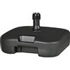 Outsunny Base per Ombrellone Riempibile con Acqua e Sabbia, Carico Massimo 30kg ,HDPE, 46x45x26 cm Nero |Aosom