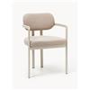 Westwing Collection Sedia con braccioli in bouclé Adrien
