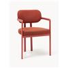 Westwing Collection Sedia con braccioli in bouclé Adrien