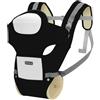 Aziamor Kangaroo New Marsupio Fronte Strada e Fronte Mamma 0-15 KG Colore Nero