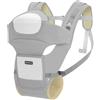 Aziamor Kangaroo New Marsupio Fronte Strada e Fronte Mamma 0-15 KG Colore Grigio