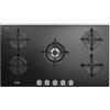 De Longhi Piano Cottura A Gas De Longhi LIFE Nsl 590 Nc 5 Fuochi (L90xP51) Vetroceramica Nero