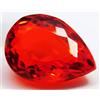 ganesh-gems Grande opale di fuoco messicano rosso arancio taglio pera sfaccettato 77,50 c...