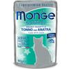 Monge Natural Gatto in Busta da 80g Gusto Tonno e Anatra
