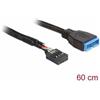 Digitus Cavo Interno IDC 10 Poli Femmina a USB3.0 Maschio 60cm