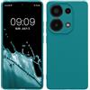 kwmobile Custodia Compatibile con Xiaomi Redmi Note 13 Pro 4G Cover - Back Case per Smartphone in Silicone TPU - Protezione Gommata - petrolio matt