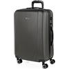ITACA - Valigia Media da Viaggio Rigide. Trolley Medio con 4 Ruote. Materiale ABS Valigia Media Rigida in Offerta Resistente e Super Leggero - Valigia 20 kg Lucchetto TSA, Antracite