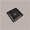 LUCGEL 100 Pz Mini Vassoio Quadrato Plastica Nero Mono Porzione Medorino 5,1x5,1 cm Alcas