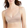 Maidenform M Rib Seamless Bralette, Soft Wireless Pullover Bra, Convertible Straps Reggiseno, Opaque, Guscio di Sabbia, L Donna