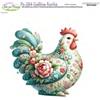 Pannolenci Stampato Gallina fiorita