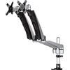 StarTech.com Supporto per Doppio Monitor con bracci articolati, Accatastabile -Braccia intercambiabili con Regolazione di Altezza a Molle