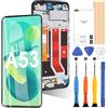 ARSSLY Schermo per Oppo A53 4G CPH2127/Oppo A53s 4G CPH2139/Oppo A32 PDVM00 LCD Display Touch Digitizer Assembly Vetro di Ricambio con Strumenti(6.5,Nero con Cornice)