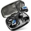 Rulefiss Cuffie Bluetooth Sport, 2025 Auricolari Bluetooth 5.3 con Stereo Hi-Fi, Cuffie Wireless con 4 ENC Cancellazione Rumore Microfono, 48 Ore Impermeabile IP7 Cuffiette, 4g USB-C Cuffie in-Ear Running
