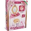 Grandi Giochi Princess Specchiera con Sgabello - con 20 Accessori e Adesivi Inclusi. Altezza 86cm - GG02994