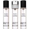 Chanel Bleu de Chanel - Refill Eau de Toilette da uomo 3 x 20 ml