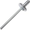AERZETIX - Set di 100 rivetti ciechi Ø4x8mm con testa larga 12mm - DIN 7337 C - rivetto pop a rottura stelo - in alluminio/acciaio - C48151
