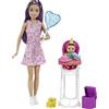 Barbie Bambola Skipper Babysitter e Bebè con Accessori a Tema Festa, , Giocattolo per Bambini 3+Anni, GRP40