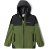 Columbia Flash Challenger Windbreaker, Chaqueta cortavientos ligera Unisex - Bambini, Canteen, Black,