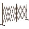 Outsunny Recinzione Estensibile Autoportante in Acciaio e Alluminio, Larghezza 52-405 cm, Marrone scuro