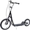 HOMCOM Monopattino per Bambini con Manubrio Regolabile e Portata max. 100kg, in Acciaio e Plastica, 125×58×92-100 cm, Nero|Aosom